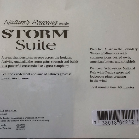 ⛈⚡️The Music of Nature’s Storms NWT CD - Picture 3 of 3